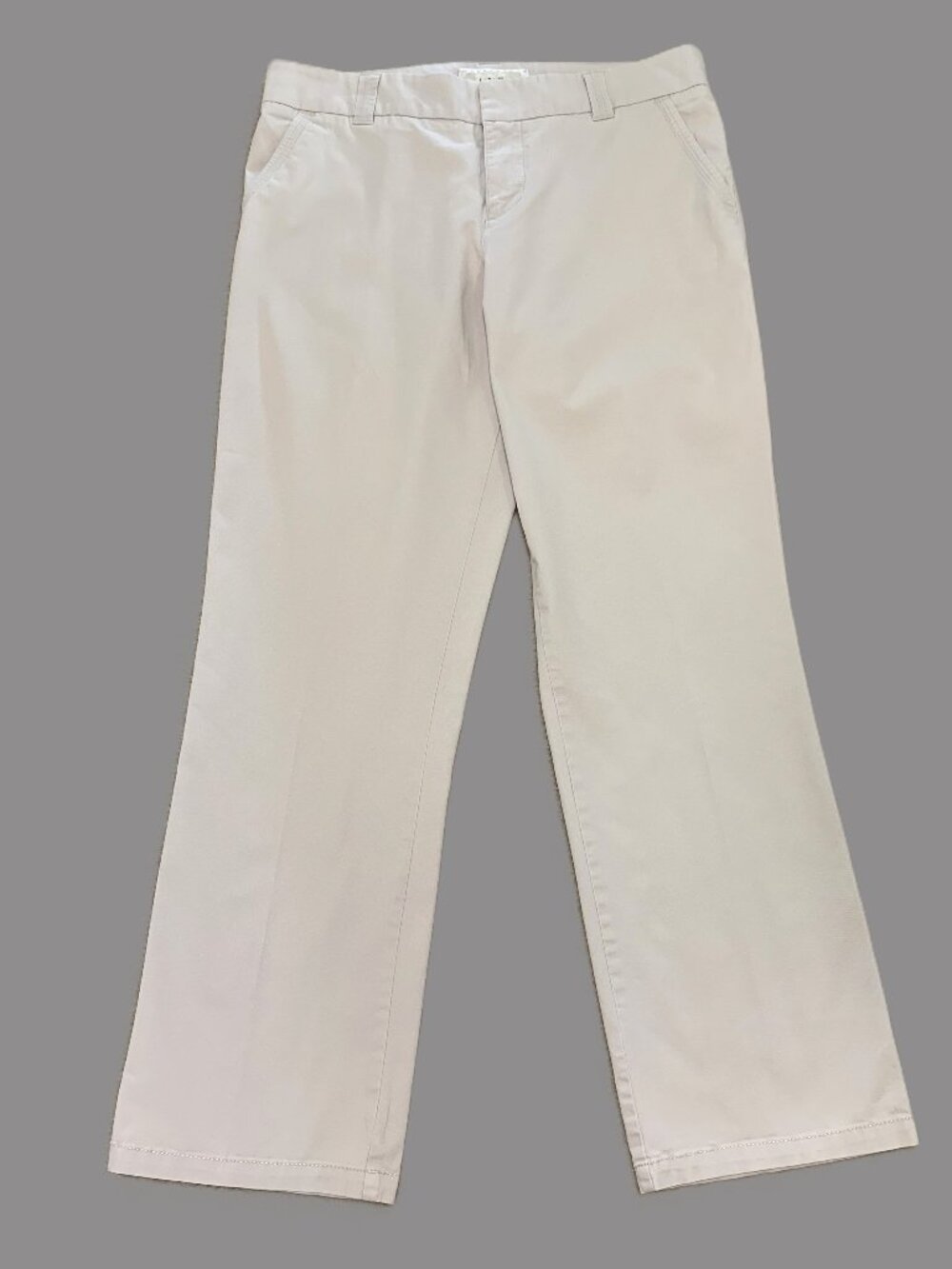 Like New Sonoma Women Slight Wide Leg Slacks Beige Khaki Size 12R
